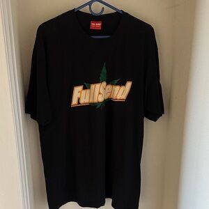 Men's FullSend Black Graphic Tee with Orange Logo